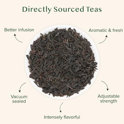 VAHDAM, Earl Grey Tea Loose Leaf 170+ Cups (340g/12oz) Citrusy & Delicious Black Tea blended with 100% Natural Oil of Bergamot | Brew Hot/Iced Tea
