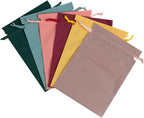 minkissy 6-piece Waterproof Travel Bag Set Dry Bag Drawstring Compact Pouches for Clothes Shoes