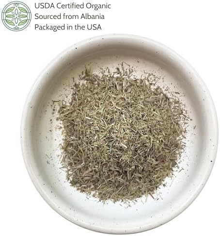 Organic Horsetail Herb 4 oz. (113g), USDA Certified Organic Cola de Caballo Hierba, Horse Tail Plant Tea, Shave Grass Loose Leaf for Hair Growth, Cut & Sifted