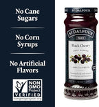 St. Dalfour Black Cherry Fruit Spread - 10oz - 100% from Fruit, No Artificial Ingredients, Non-GMO, No Cane Sugars, All Natural, Made in France