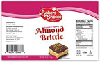 Baker’s Choice Almond Brittle Crunch - Nut Dessert Ice Cream Topping - For Ice Cream, Sundaes, Cupcakes, or Milkshakes - Dairy Free, Kosher - 4 oz.