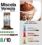 Dongio Caffe Venezia Blend Decaf Whole Bean Coffee - Medium-Dark Roast, 2.2 lb Bag - Roasted in Italy, CO2 Naturally Decaffeinated Italian Coffee Beans with Cocoa & Spice Notes
