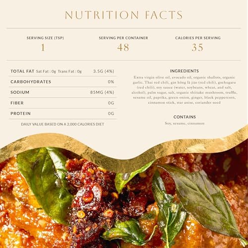 White Elephant Prik Nam Mun | Premium Thai Chili Crisp (8 oz) | Artisanal Chili Crunch with Extra Virgin Olive Oil, Organic Shallots, Garlic & Truffles | Gourmet Hot Chili Oil