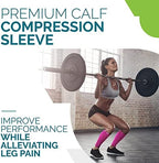 Run Forever Calf Compression Sleeves for Men and Women - Leg Compression Sleeve - Footless Compression Socks for runners