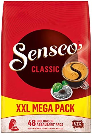 Senseo Classic Coffee Pods – 48 Count (1 Pack) – Medium Roast with Smooth, Balanced Flavor & Rich Crema – Compatible with Senseo and PeleCom Coffee Machines