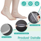 Sotiff 4 Pieces Hockey Ankle Gel Pads Skate Gel Discs for Boots Ankle Protector Brace Skate Accessories for Ice Riding Ski, 2.48 Inch