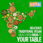 Ashoka Authentic Indian Meals 1932, Vegan Sampler Pack, Kosher Certified, Ready to Eat Meal Kit, All-Natural Microwave Friendly, Great for Hiking & Camping, Gluten-Free, No Preservatives, Pack of 5