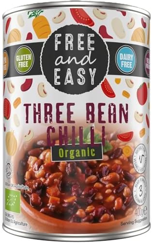 Free & Easy - Organic Three Bean Chilli Ready Meal - 400g