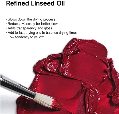 Winsor & Newton Refined Linseed Oil, 250ml (8.4-oz) Bottle