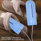 Shoe Dryer, Electric Fast Dry Boot Drying Cycle Constant Temperature Heating-Us For Plug 110-240V(Blue)