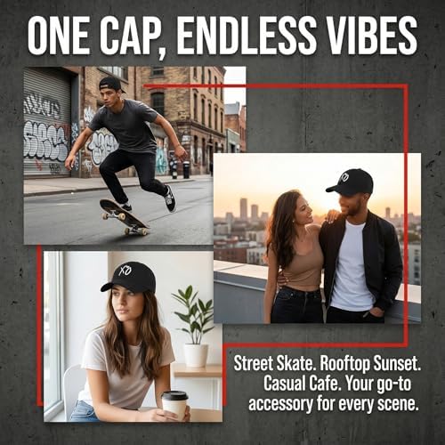 Baseball Cap, Hip Hop Stylish Trucker Hat for Men & Women, XO Embroidered Adjustable Streetwear Cap for Casual & Outdoor Wear