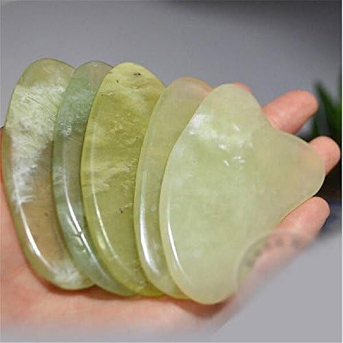 WEISIPU Skin Facial 5Pcs Care Gua Sha Guasha Treatment Massage Natural Jade Board Traditional Scraping Scraper Tool