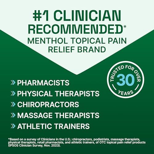 Biofreeze Roll On Pain Relief for Knee, Neck, Hip, Joint, Shoulder, & Simple Backache, Arthritis Pain Reliever, Sore Muscle Relief, Roll On Menthol Gel 3 Fl Oz (Pack of 3)