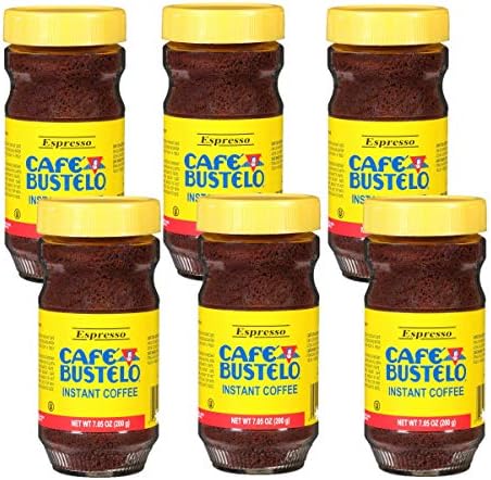Café Bustelo Espresso Style Instant Coffee, 7.05 Ounce, Pack of 6