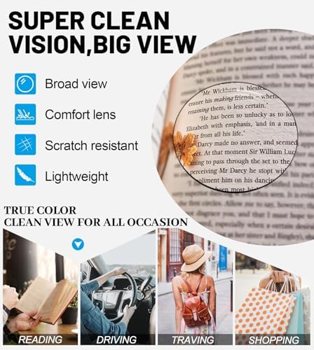 OCCI CHIARI Womens Reading Glasses Larger Reader