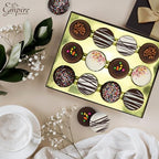 Cookies Gift Basket - Chocolate Gift Basket for Birthday Treats for Women and Men - Fancy Chocolate Covered Cookies for Gifting, 12 Count