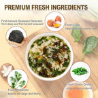 Egg Flower Soup Mix, Vegetable Mix Soup with 4 Flavors (Laver, Spinach, Mushroom, Tomato), 0.3 Ounce (20 Pack)