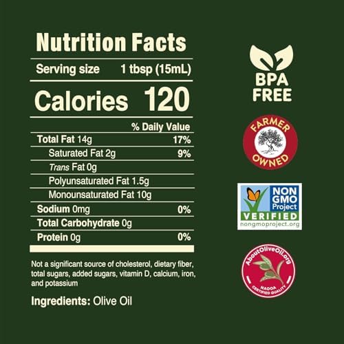 Pompeian Mild Taste Olive Oil - 68 fl oz - 2 L - Olive Oil for High Heat Cooking - Mild Flavor for Baking and Sauteing - High Smoke Point