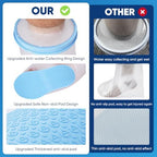 Waterproof Foot Cover for Shower Adult, with Non-Slip Padding Bottom, Ankle Wound Protector Bath Adult Watertight Cast Bag Showering for Surgery Foot, Soft Comfortable Ankle Cast Cover