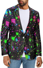 Men's Suit Jacket Fashion One Button Slim Fit Sport Coat Casual Knit Blazer Lightweight Mens Blazer Jacket XS-5XL