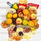 Mothers Day Gift Grand Fruit Gourmet and Snacks Basket