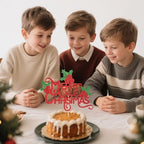 Merry Christmas Cake Topper Children's Party Decorations for Christmas Theme New Year Holiday Party Cake Decorations Supplies (Christmas 1)