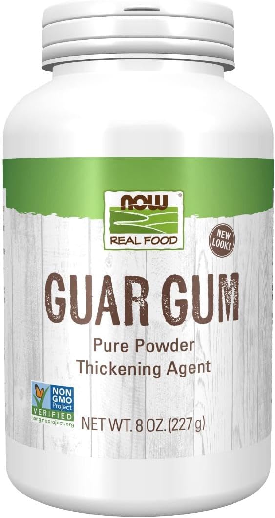 NOW Foods, Guar Gum Powder, 100% Pure Powder, Natural Thickener, Gluten-Free, 8-Ounce