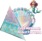 40 Pcs Mermaid Napkins Paper Mermaids Themed Birthday Party Napkins Mermaids Scales Pattern Napkin Mermaid Gender Reveal Party Decor