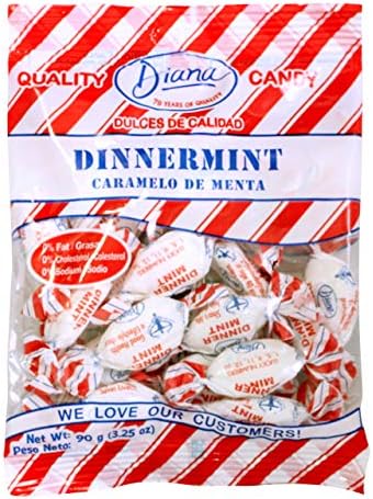 Diana Dinner Mints 90g Pouch – Individually Wrapped Candy, Refreshing After Dinner Mints, Hard Candy Breath Freshener (Pack of 4)