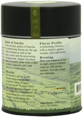 The Tao of Tea, Sencha Green Tea, Loose Leaf, 3.5 Ounce Tin