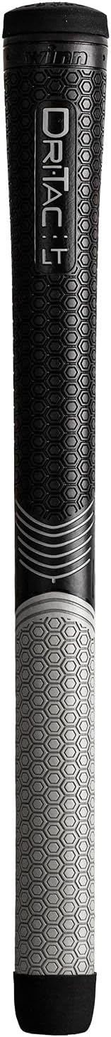 Winn Grips - DRI-TAC LESS TAPERED (LT) Golf Grip - Black / Gray