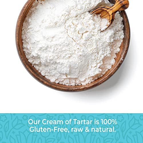 Herbaila Cream of Tartar for Baking 1lb, Gluten Free, Premium All Natural Food-grade Cream of tartar bulk, natural choice tartar powder - great for meringues, bath bombs, cream of tarter 1 lb