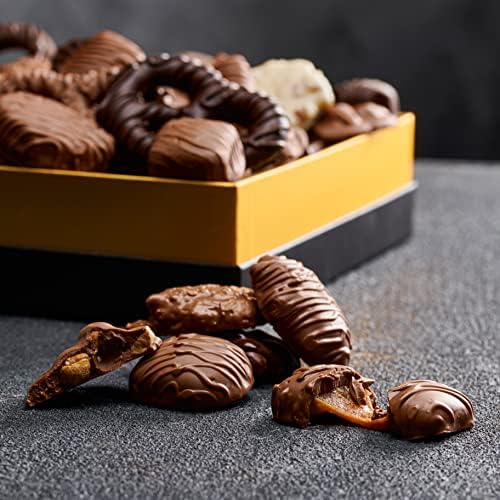 Assorted Gourmet Chocolate Gift Box - Food Gift Basket for Women and Man - Birthday, Thank You, Present Idea for Him and Her, Holiday Gifts Baskets