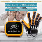Stroke Hand Splint Assistive Gloves Protector Exoskeleton Manual Training for Stroke People Finger Wrist Training,Left-XL