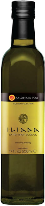Iliada Kalamata PDO Extra Virgin Olive Oil, 500mL | Multi-Awarded | Single Region 100% Greek | Monovarietal Koroneiki | Cold Press | Polyphenol Rich | Chef's Favorite