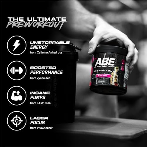 All Black Everything Pre-Workout Powder | Preworkout Energy Drink Mix | 350mg Caffeine | Beta Alanine & Citrulline | Energy Supplement for Men & Women | Tropical Vibes | 30 Servings