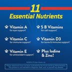 L’il Critters Paw Patrol Gummy Vites Daily Gummy Multivitamin for Kids, Vitamin C, D3 for Immune Support Cherry, Orange and Blueberry Flavors, 190 Gummies
