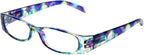 Calabria 759 Colorful Rectangular Women’s Reading Glasses Readers Stylish Eyeglasses Matching Soft Case Included
