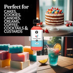 Dolce Flav Cotton Candy Extract 2 oz – Kosher, Sugar-Free, Concentrated Carnival-Style Flavoring for Baking, Frostings & Drinks, Includes Measured Dropper