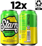 Starry Lemon Lime Soda Pop, 12 Fl Oz Cans (Pack of 12)