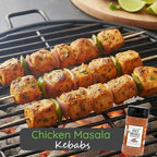 FreshJax Organic Chicken Masala Spice 4.1 oz Spicy Indian Seasoning, Curry Tikka Blend for Grilling, Roasting, Marinade, Meal Prep, Dry Rub for Tandoori, Paneer, Low Sodium, Large Bottle - Made in USA