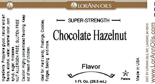LorAnn Chocolate Hazelnut SS Flavor Flavor, 1 ounce bottle