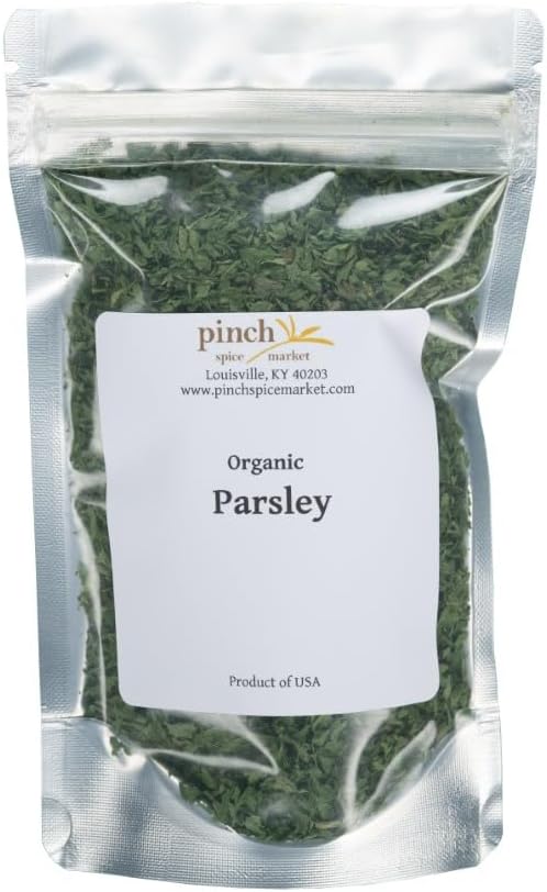 Organic Parsley - Fresh Dried, Grown in California, USA - 4 Ounces