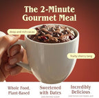 2 Minute Mug Muffin Meals (Makes 4), Cacao Cherry Chocolate Crave – Gluten Free Vegan Chocolate Snack, High Fiber Prebiotic Muffin Mix, Date-Sweetened, Grain Free, No Added Sugar, Microwave Mug Cake, 9.9 oz (1 Pack)