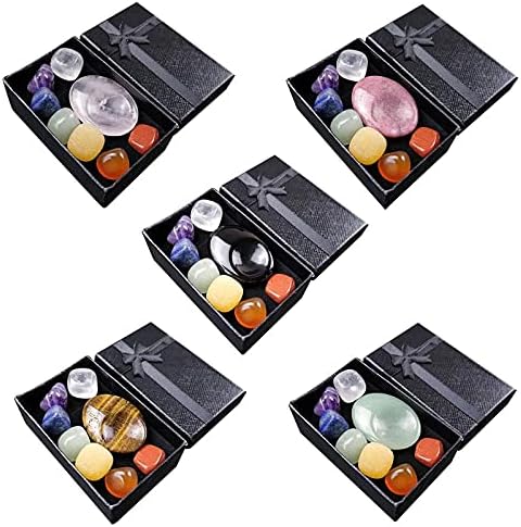 Palm Pocket Stones Tumbled Thumb Scrapping Plate Natural Gemstones Sets for Sleep Relaxation Stress Anxiety Relief-Dark Khaki