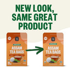 FGO Organic Assam Tea, 100 Count, Eco-Conscious Black Tea Bags, Resealable Bag, Packaging May Vary (Pack of 1)