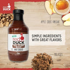 Red Duck Smoked Applewood Molasses Organic BBQ Sauce - Kansas City Style barbecue sauce, 17 ounces