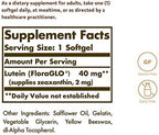 Solgar Lutein 40 mg, 30 Softgels - Supports Eye Health - Helps Filter Out Blue-Light - Contains FloraGLO Lutein - Gluten-Free, Dairy Free - 30 Servings