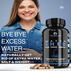 Water Pills Diuretic Water Retention - Liver Detox, Kidney Cleanse, Weight, Swelling Legs & Feet, Edema, Bloating Relief, Fluid Balance - Dandelion Vitamin B6 Green Tea Watershed Max Strength 60ct (1)