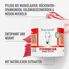 Kräuterhof® Warming & Extra Strong (16.9 Fl Oz) - Warming Massage Gel for Tired Muscles & Joints, Warming Effect, Relief for Sore Muscles, Back Tension & Joint Complaints